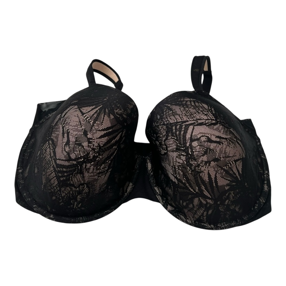 Paramour 42 H Underwire Elegant Black Lace Bra